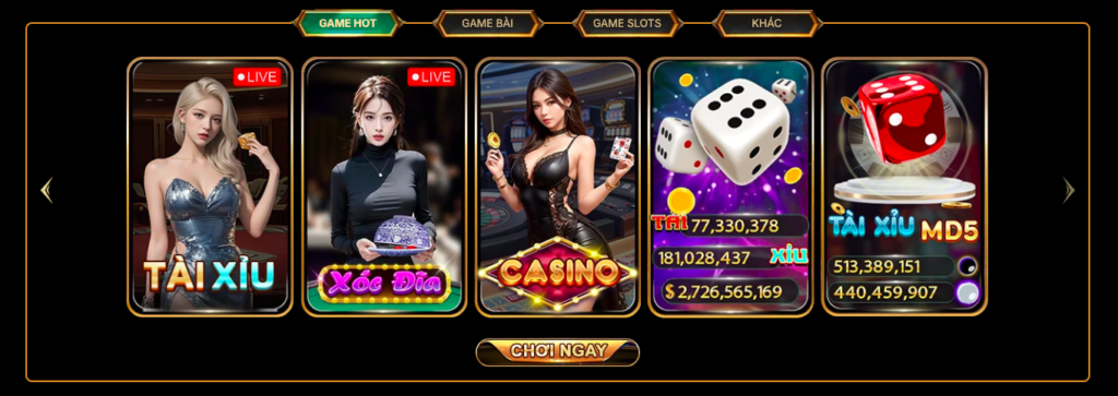 TOP GAME ĐỔI THƯỞNG TẠI HITCLUB